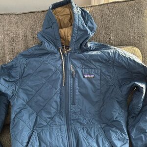 Patagonia Diamond Quilted Jacket. Medium. Blue. Great Shape.